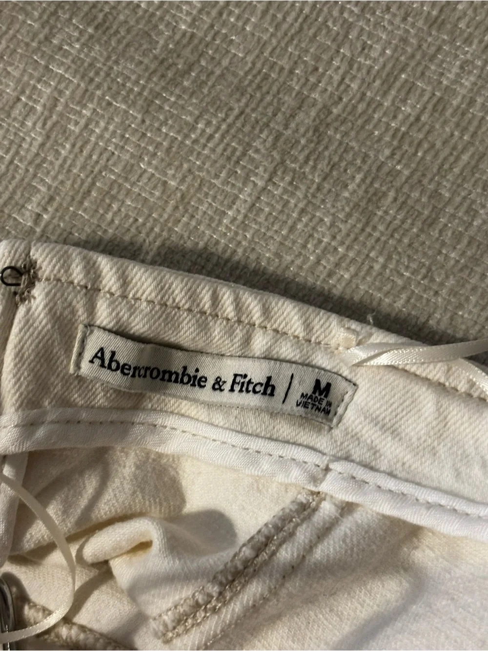 Abercrombie & Fitch White Strapless Maxi Dress